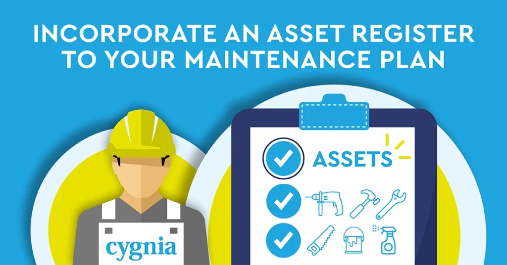 Illustration of an asset register